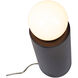 Portable 17 inch 60.00 watt Carbon Matte Black Table Lamp Portable Light