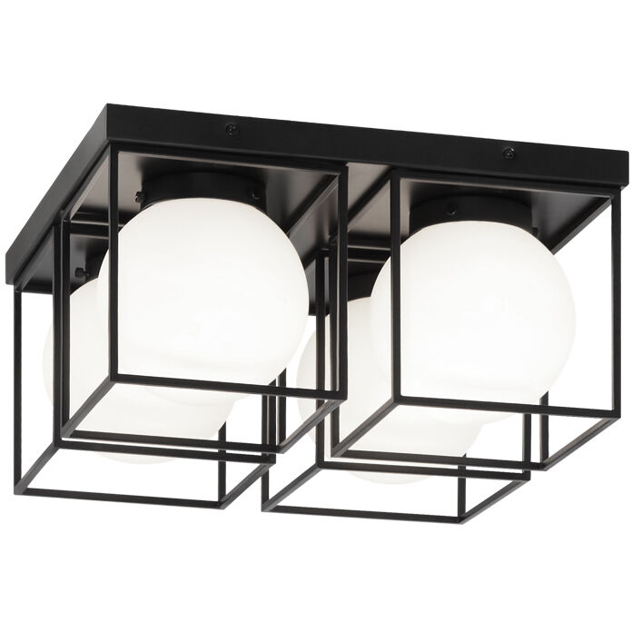 Squircle 4 Light 15.00 inch Flush Mount