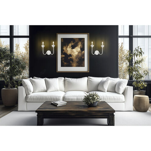 Allistair Wall Sconce Wall Light in Textured White