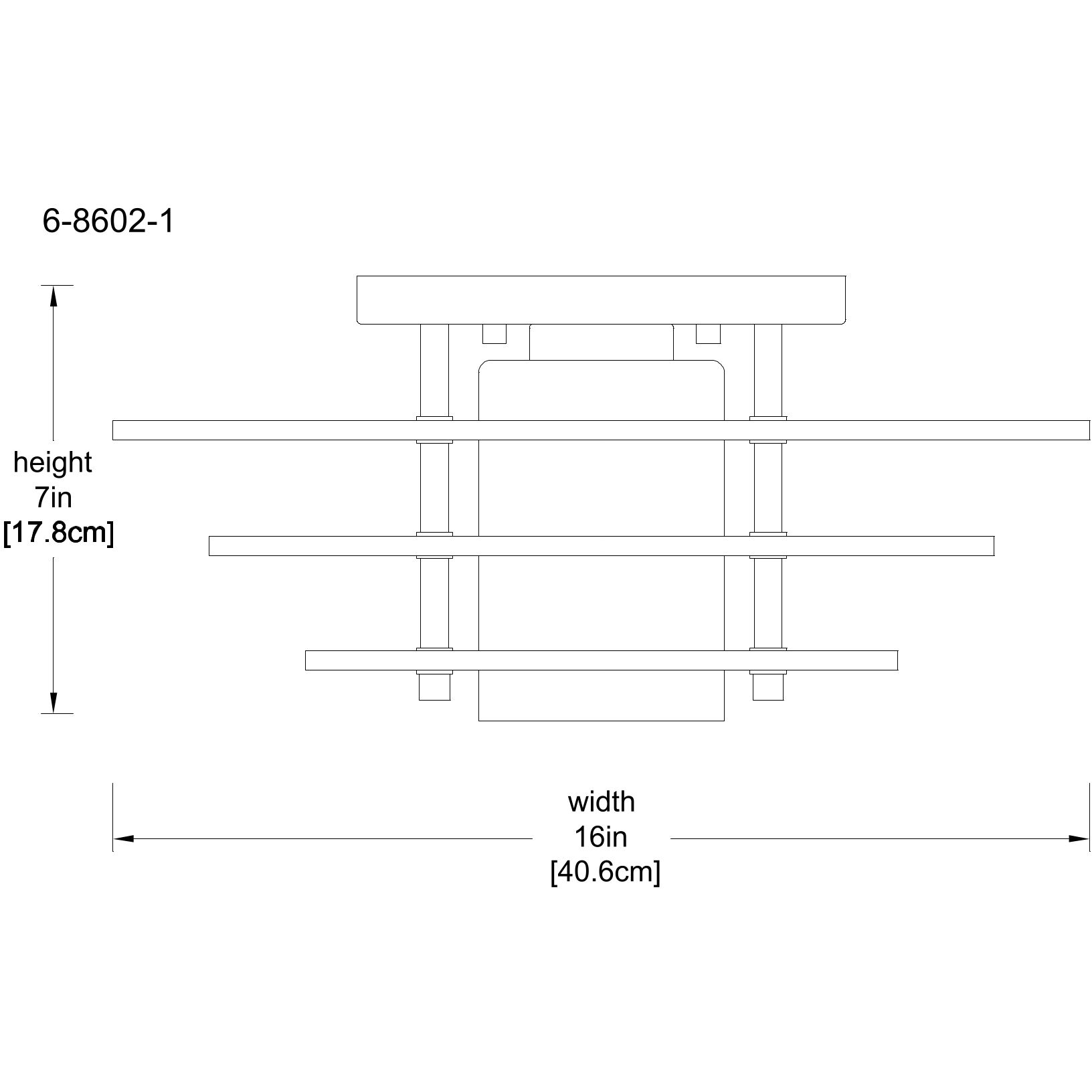 Newell 1 Light 16 inch Warm Brass Semi-Flush Ceiling Light