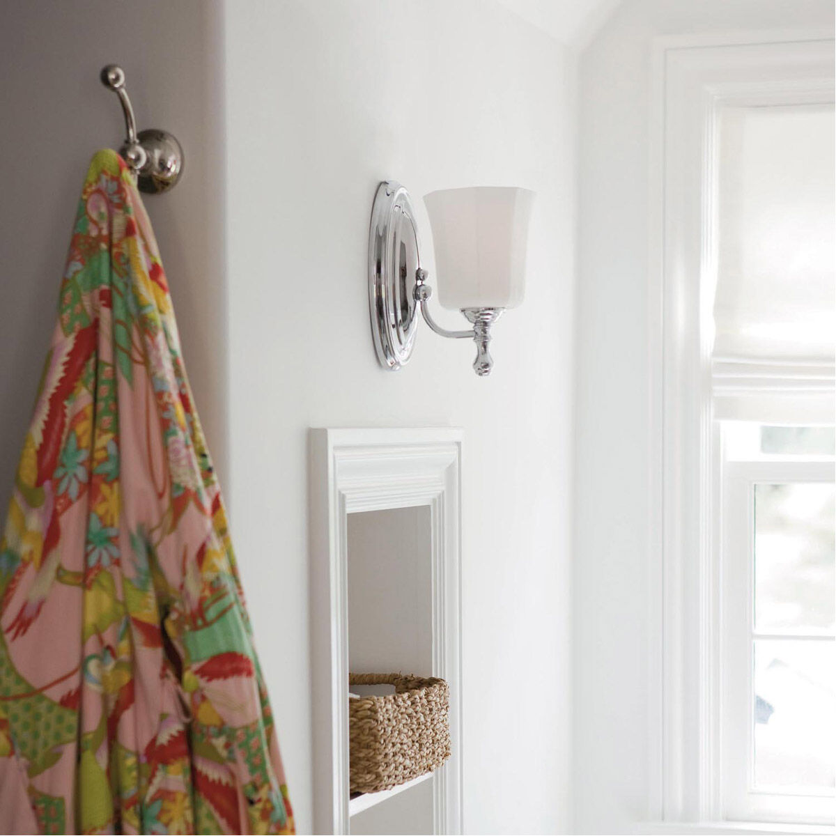 Shelly 1 Light 7.5 inch Chrome Vanity Light Wall Light