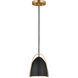 Sean Lavin Norman 1 Light 6.25 inch Satin Brass Pendant Ceiling Light