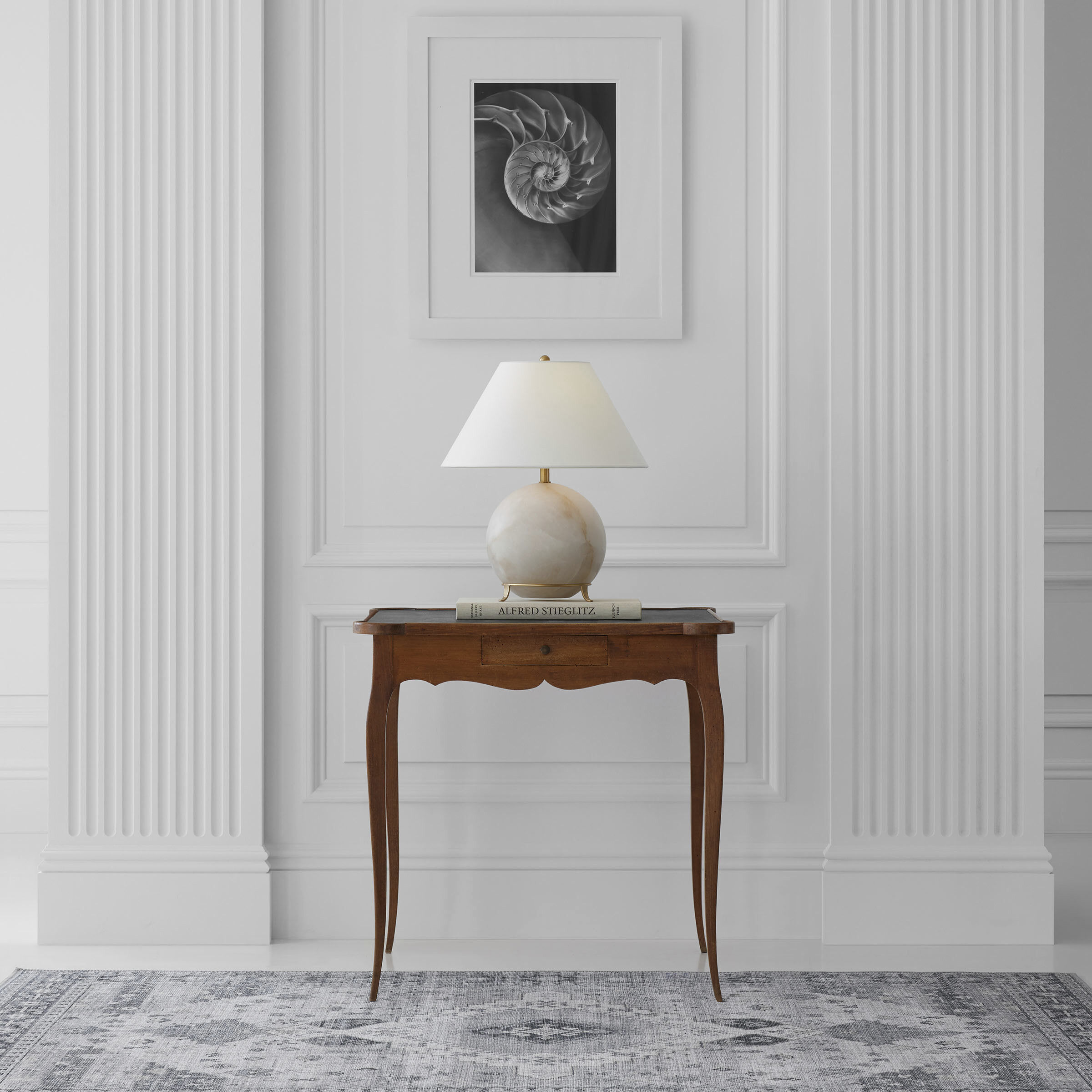 Marie Flanigan Price 19.25 inch 15 watt Alabaster Table Lamp Portable Light, Small