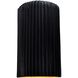 Ambiance 2 Light 7.75 inch Carbon Matte Black and Champagne Gold Wall Sconce Wall Light