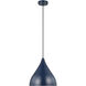 Oden 1 Light 14 inch Navy Pendant Ceiling Light