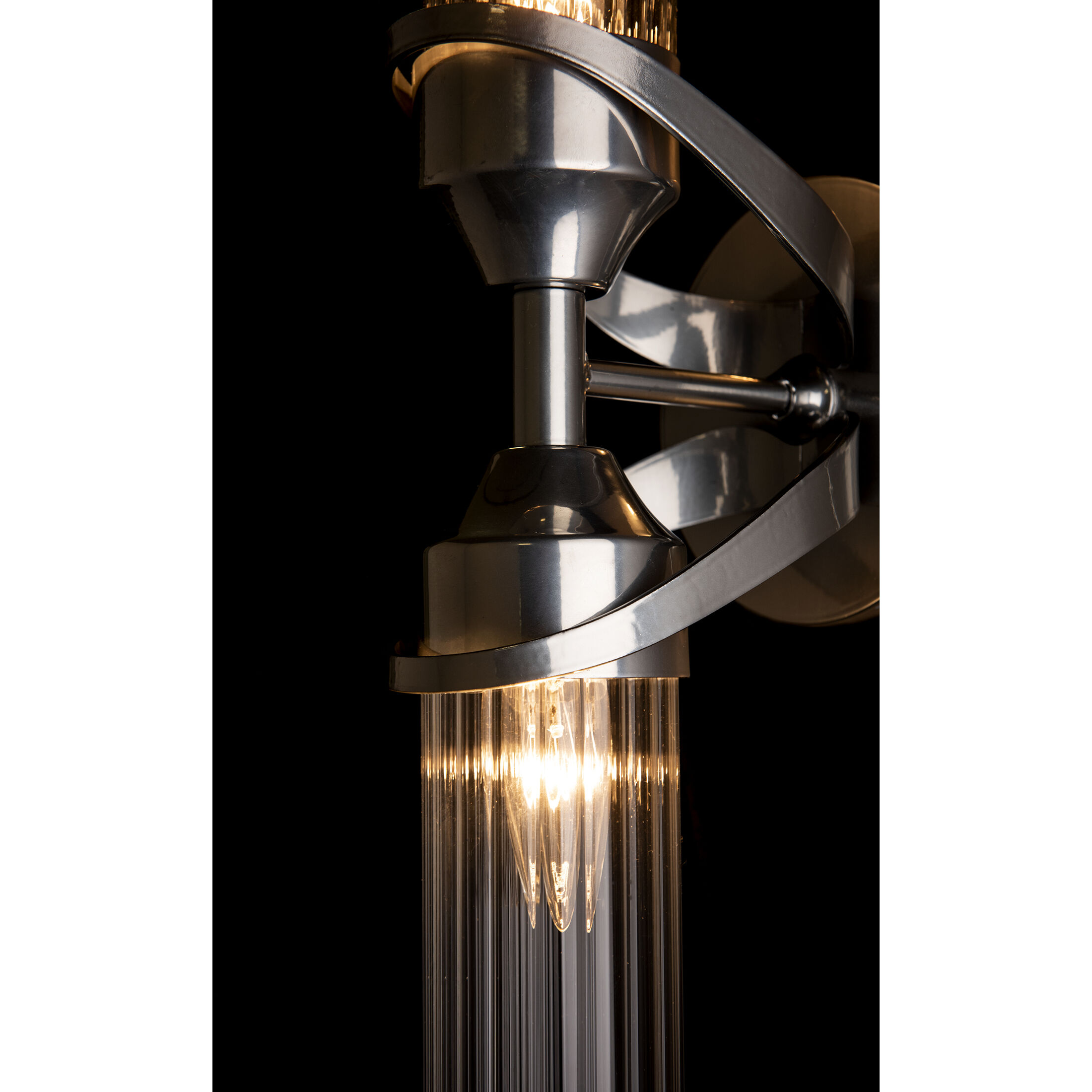 Bow 2 Light 5.8 inch Sterling Bath Sconce Wall Light