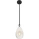 Ombre 1 Light 6 inch Black Pendant Ceiling Light