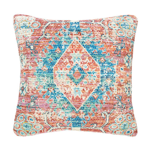 Devonshire 18 X 18 inch Aqua/Beige/Bright Blue/Bright Red/Bright Purple Pillow Kit, Square