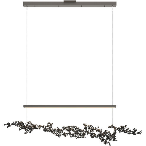 Art + Alchemy Coral LED 9 inch Dark Smoke with Ink Pendant Ceiling Light in Dark Smoke and Ink