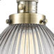 Seneca Falls 18 inch 3.5 watt Antique Brass Swing Arm Wall Light, Franklin Restoration