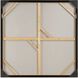 Out Of Focus Grey and White and Gold Framed Abstract Art