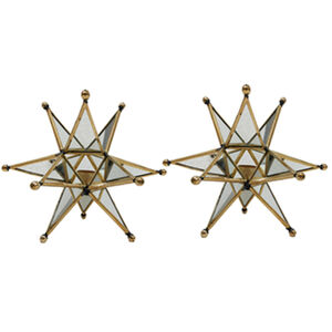 Star Golden 7 X 7 inch Candleholders