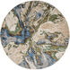 Zaria Earth Tones Rug in 8 Round