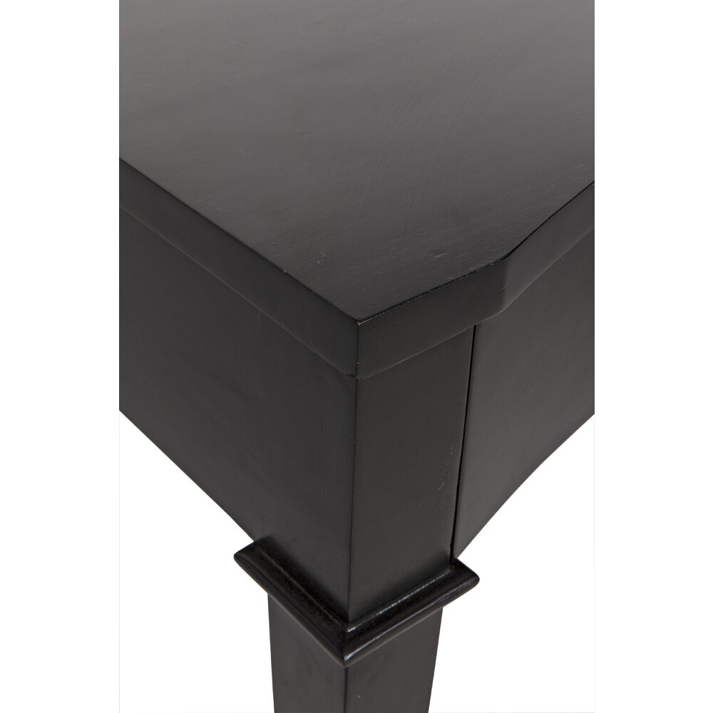 Curba 48 X 26 inch Hand Rubbed Black Desk