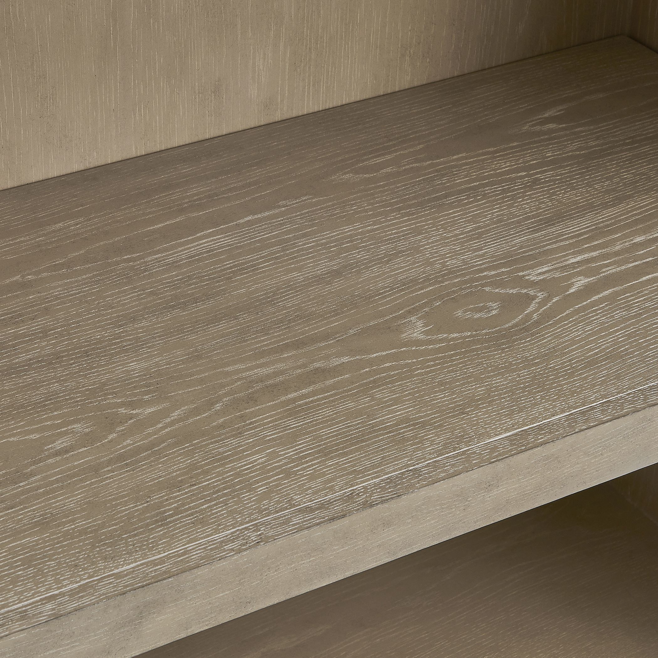 Alessia 88 X 36 inch Brushed Brass Etagere