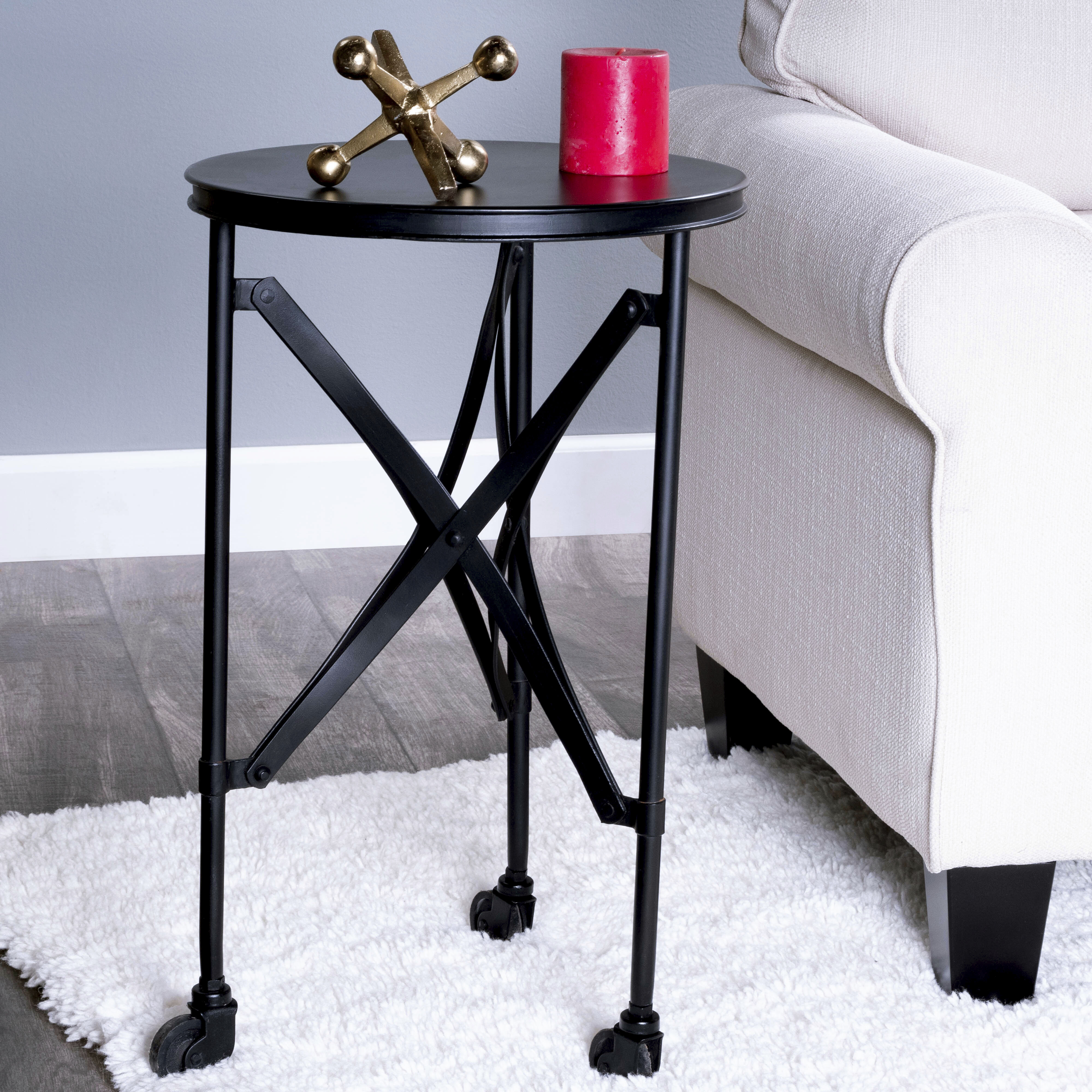 Industrial Chic Costigan Industrial Chic 24 X 14 inch Metalworks Accent Table