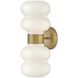 Nadia Sconce Wall Light in Lacquered Brass