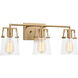 Drew & Jonathan Crofton 3 Light 24.00 inch Bathroom Vanity Light