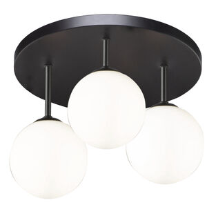 Comet LED 18 inch Semi Matte Black Flush Mount Ceiling Light