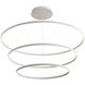 Veritas LED 70.88 inch Sand White Ring Chandelier Ceiling Light, 3 Tier