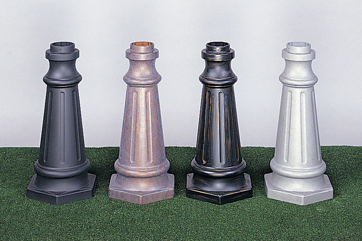 Outdoor Post Base 19.5 inch Copper Oxide Outdoor Post Base