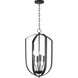 Provident 4 Light 15 inch Black Chandelier Ceiling Light