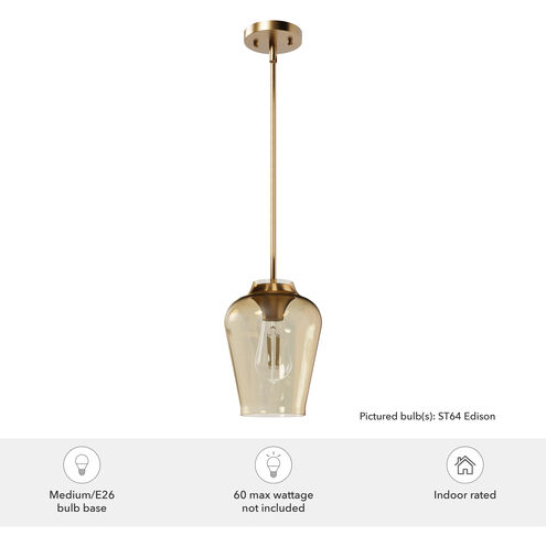 Vidria 1 Light 7.25 inch Alturas Gold Mini Pendant Ceiling Light