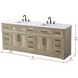 Remington 84 X 35 inch Natural Oak Bathroom Vanity Cabinet