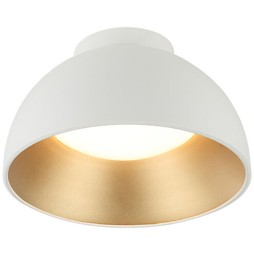Zenith 1 Light 11.88 inch Matte White Flush Mount Ceiling Light