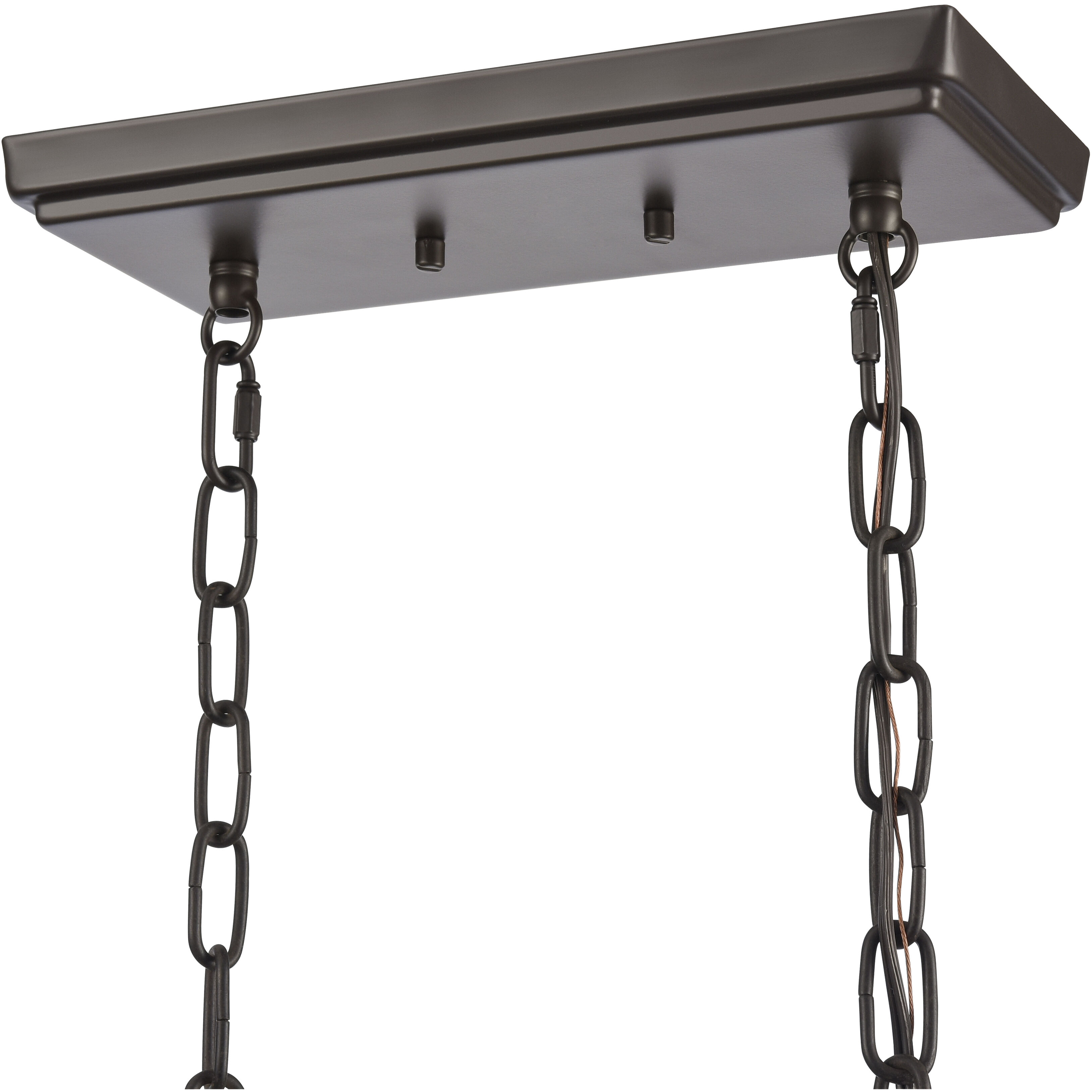 Joanie 6 Light 34 inch Old Bronze Linear Chandelier Ceiling Light