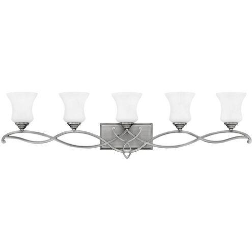 Brooke 5 Light 41.5 inch Antique Nickel Vanity Light Wall Light