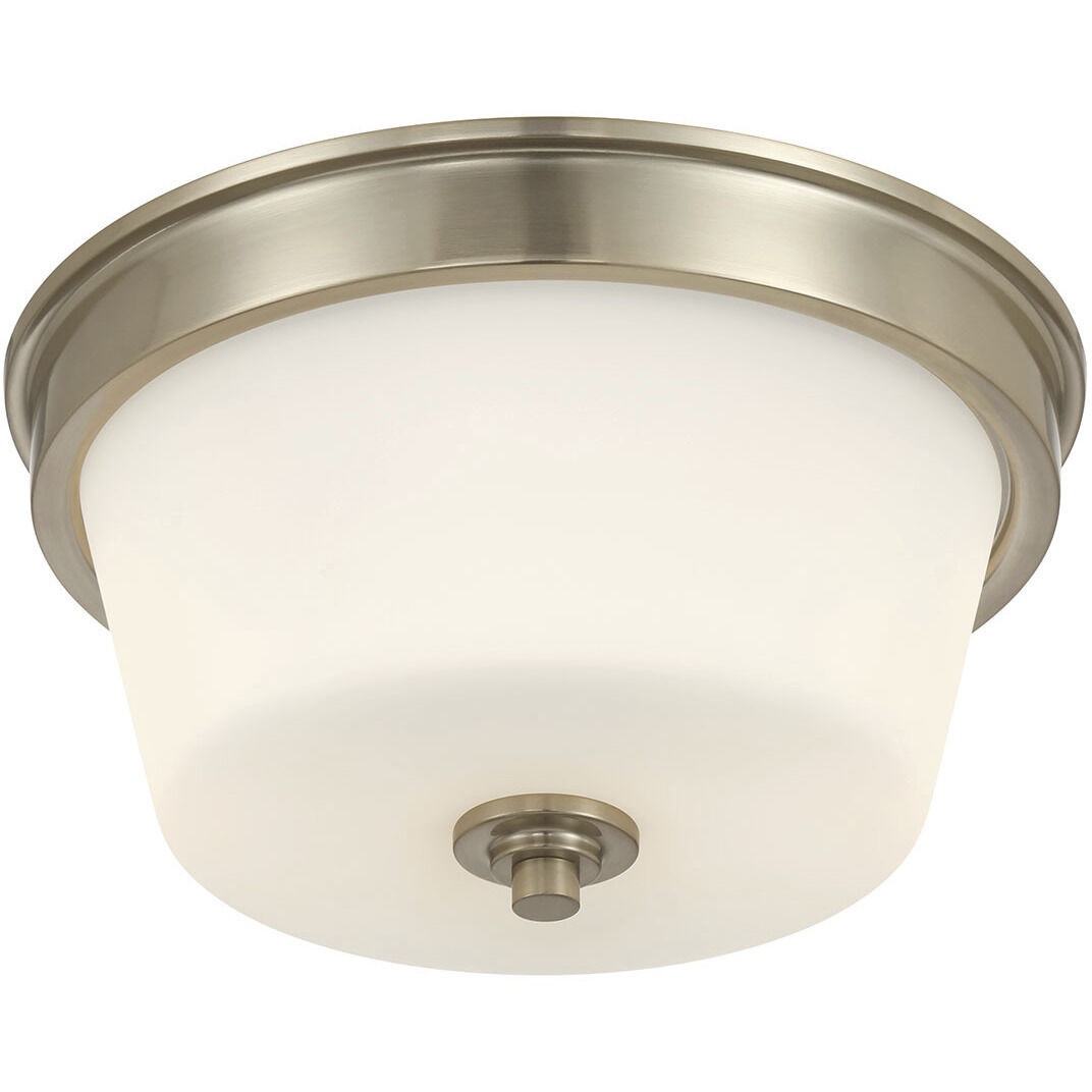 Strayhan 2 Light 13 inch Modern Gold Flush Mount Ceiling Light