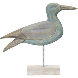 Crain Green and Whitewash Decorative Object