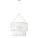 Lisa McDennon Baya 9 Light 30 inch Textured Plaster Chandelier Ceiling Light, Multi Tier