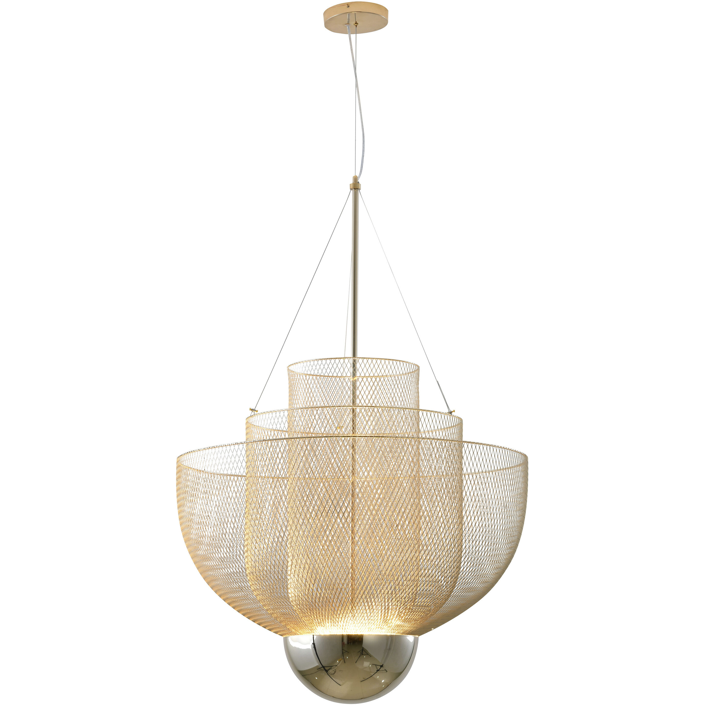 Canada LED 31.5 inch Gold Chandelier Ceiling Light