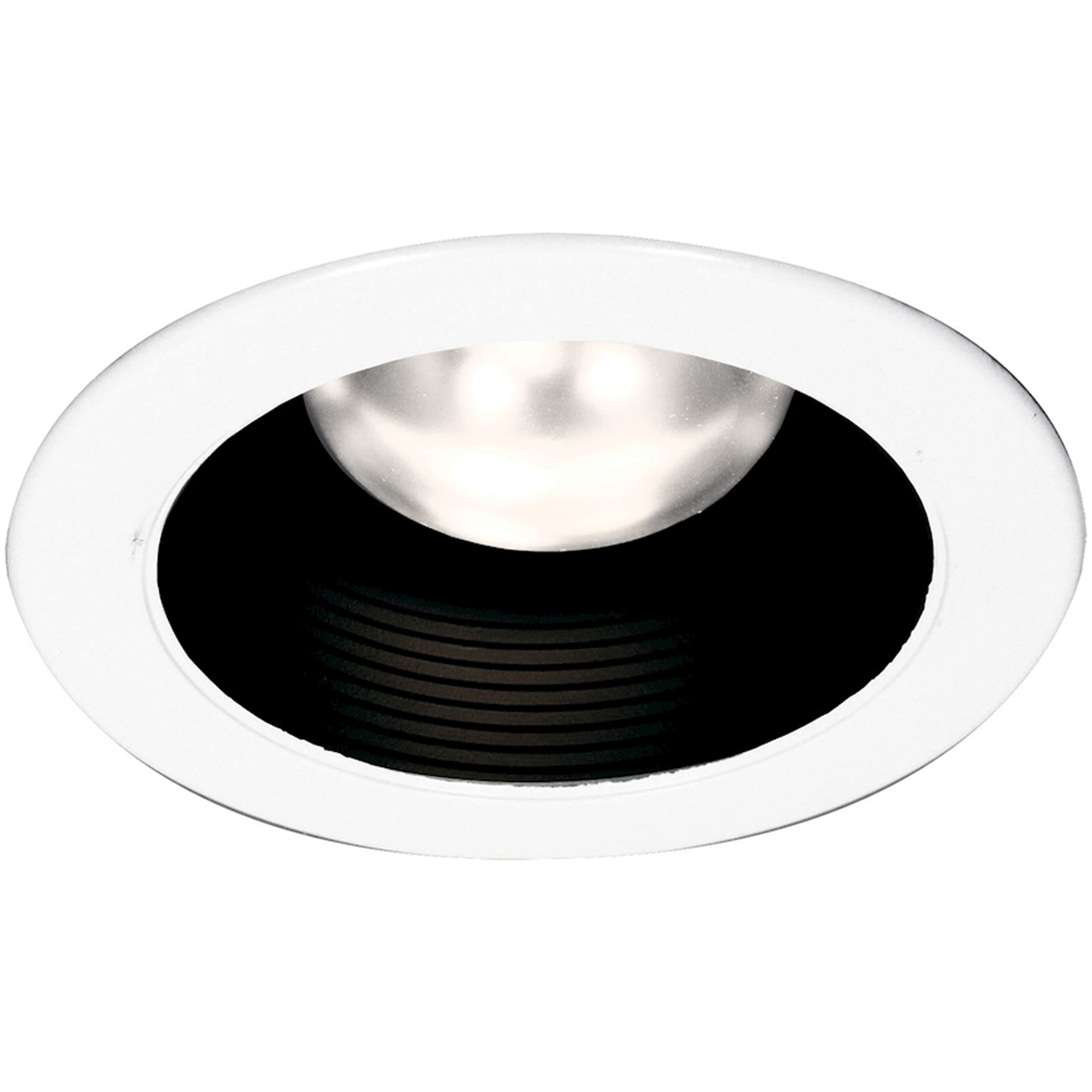 Recessed Ligthing White with Black Recessed Trim
