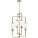 Holton 4 Light 20 inch Warm Brass Chandelier Ceiling Light