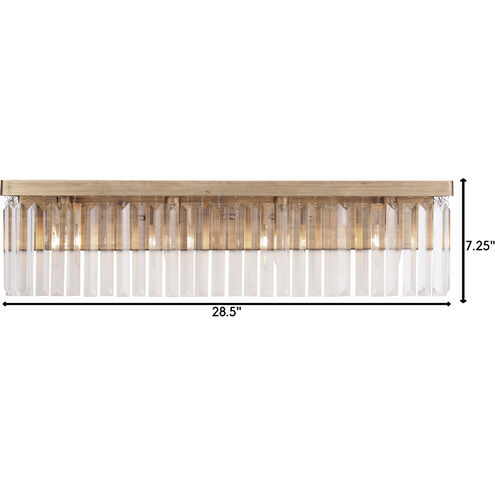 Social Club 4 Light 28.5 inch Havana Gold Bath Vanity Wall Light