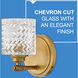 Elle 1 Light 6.5 inch Heritage Brass Vanity Light Wall Light