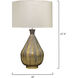 Daybreak 27.5 inch 150 watt Grey Enameled Metal Table Lamp Portable Light