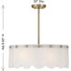 Ashton 4 Light 20 inch Noble Brass Covertible SemiFlush Ceiling Light, Essentials