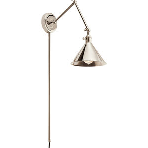 Ellerbeck 1 Light 8 inch Polished Nickel Wall Sconce Wall Light