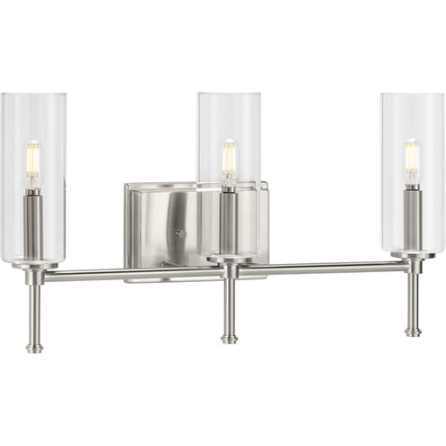 Elara 3 Light 22 inch Brushed Nickel Bath Vanity Wall Light