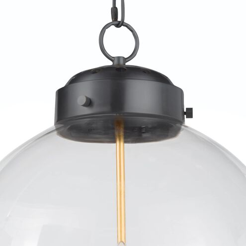 Southern Living Globe 3 Light 15 inch Oil Rubbed Bronze and Natural Brass Pendant Ceiling Light