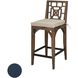 Guild Master 20 X 18 inch Navy Outdoor Cushion, Barstool Cushion