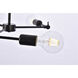 Furlong 3 Light 28.4 inch Black Pendant Ceiling Light