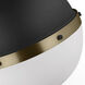 TOB by Thomas O'Brien Hanks 1 Light 13.25 inch Midnight Black Pendant Ceiling Light