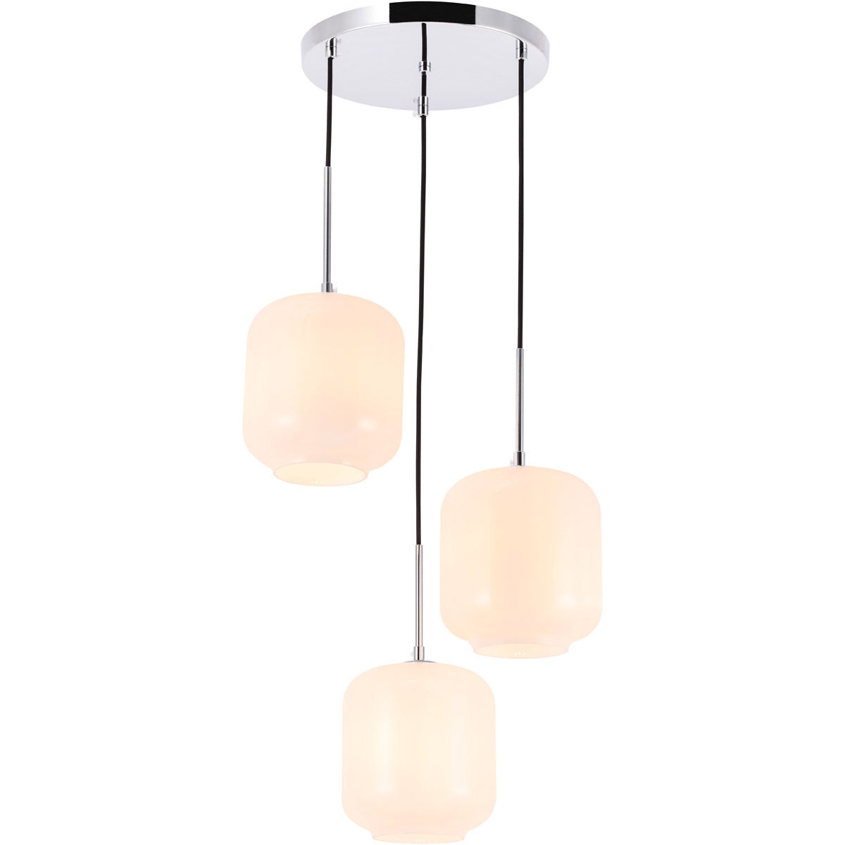 Collier 3 Light 17.5 inch Chrome Pendant Ceiling Light