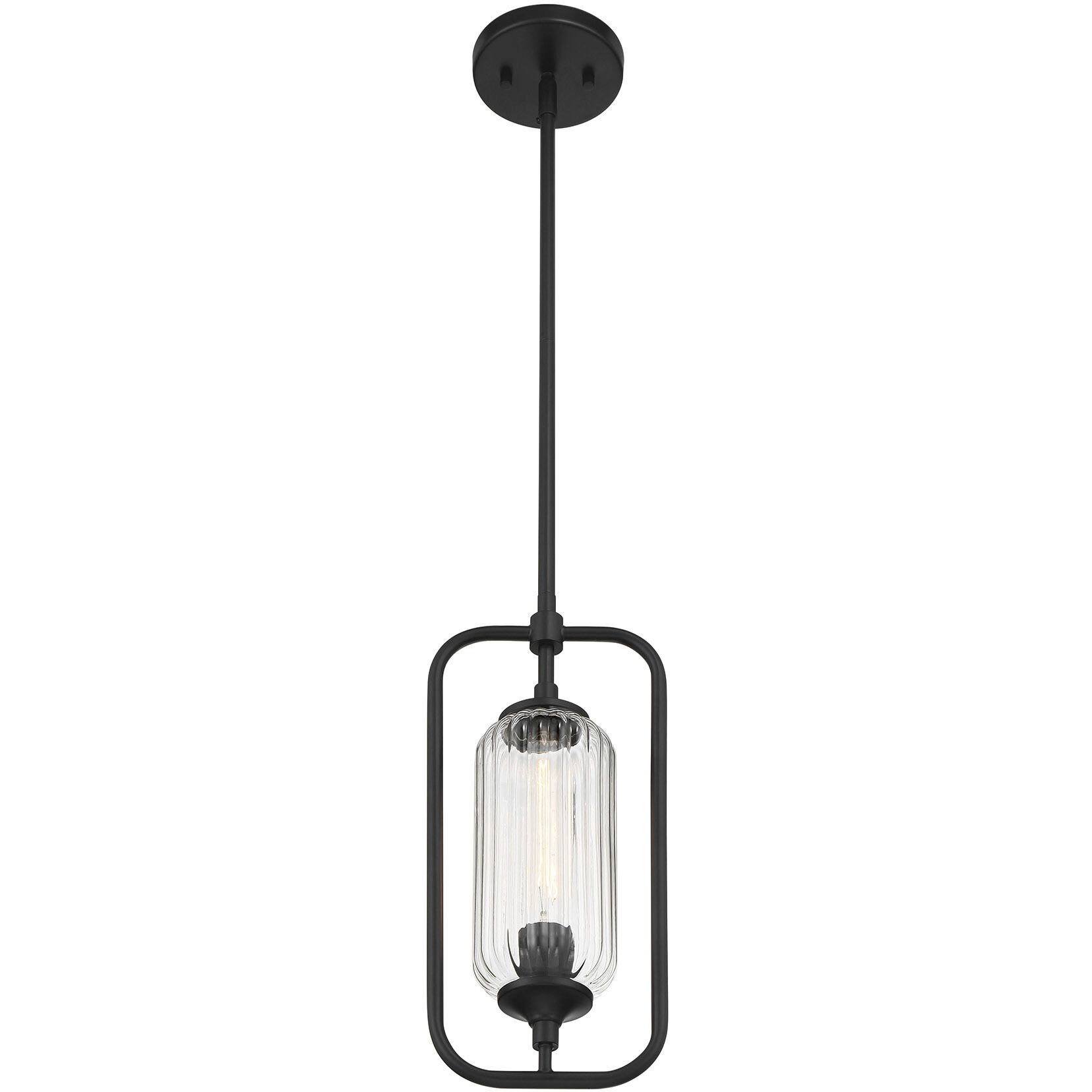 Holton 1 Light 6.5 inch Matte Black Mini-Pendant Ceiling Light