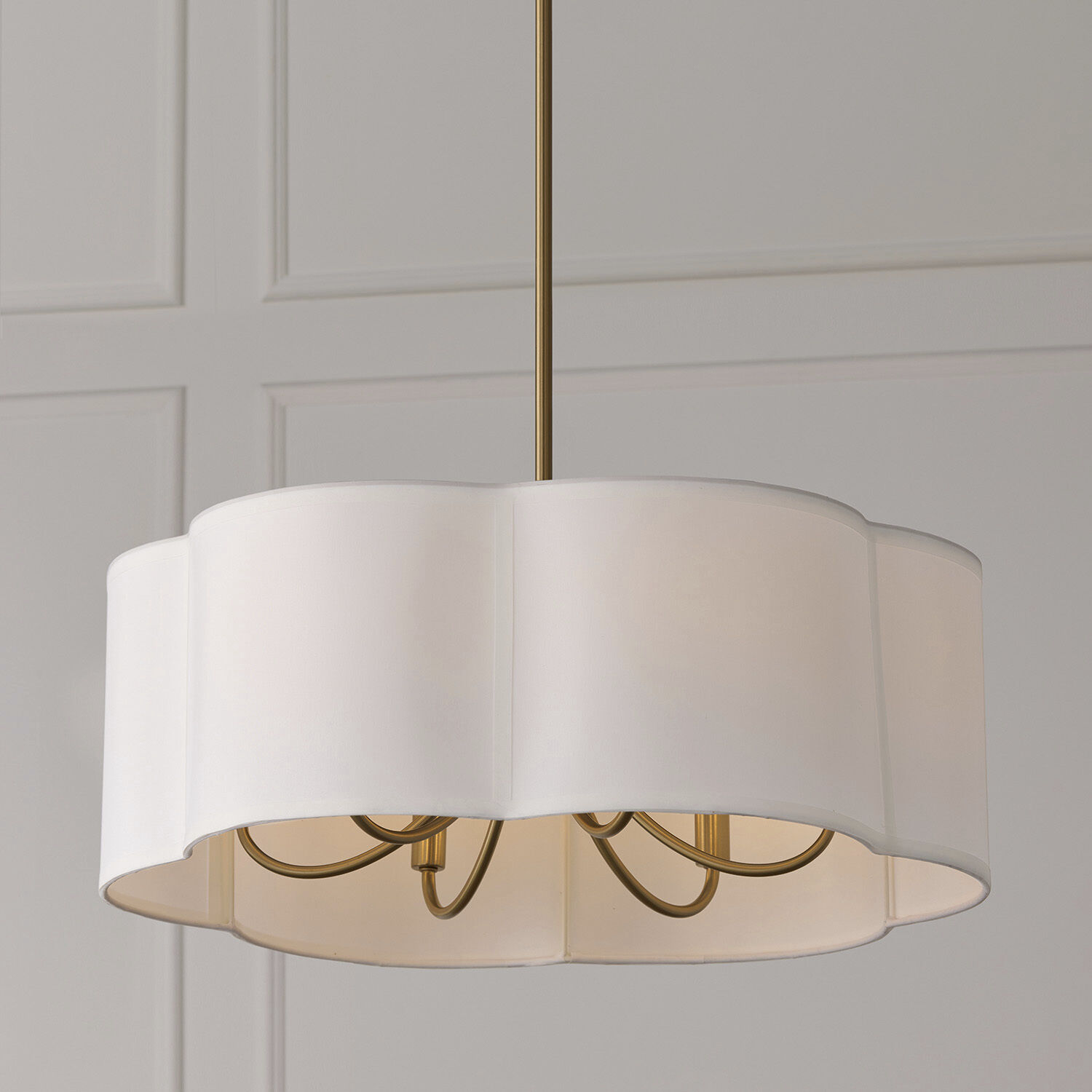 Sabine 6 Light 24 inch Matte Brass Pendant Ceiling Light
